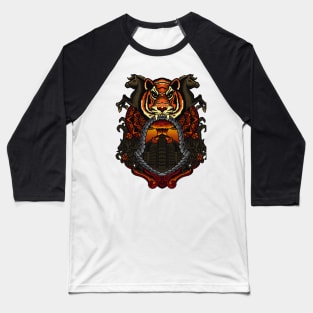 Dano Natural (Angry Tiger and Horse Baseball T-Shirt